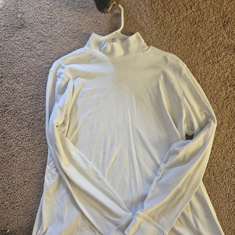 White Long Sleeve Men's Shirt
